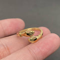 Loving Hug 18K Gold Plated Stainless Steel Ring - FGS