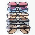 Bright Straight Aviator Sunglasses