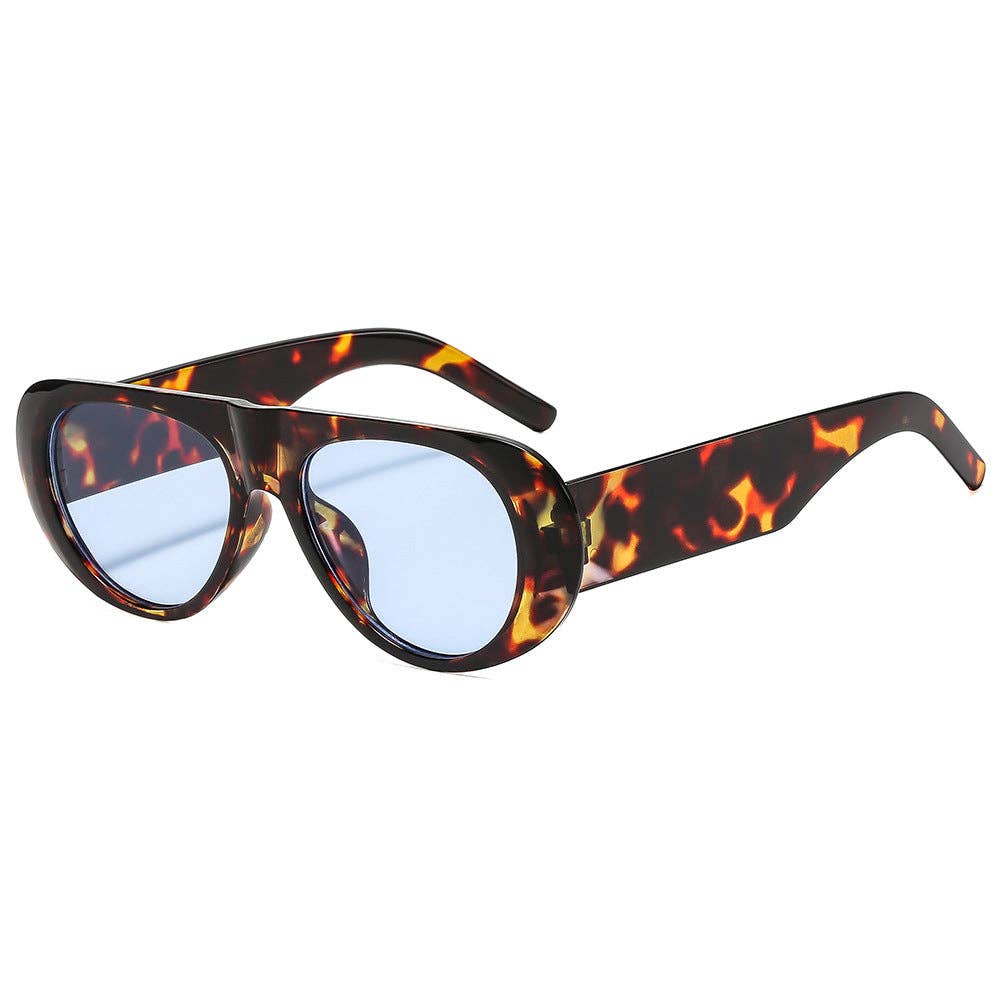 Trendy Oval Sunglasses for Women and Men - UV400 Protection