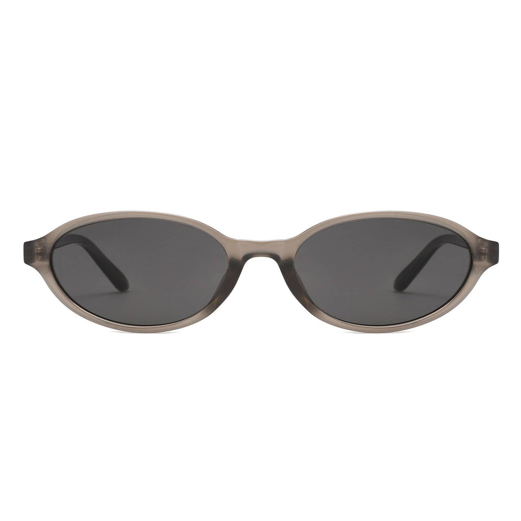 Retro Oval Slim Frame Unisex Fashion Sunglasses