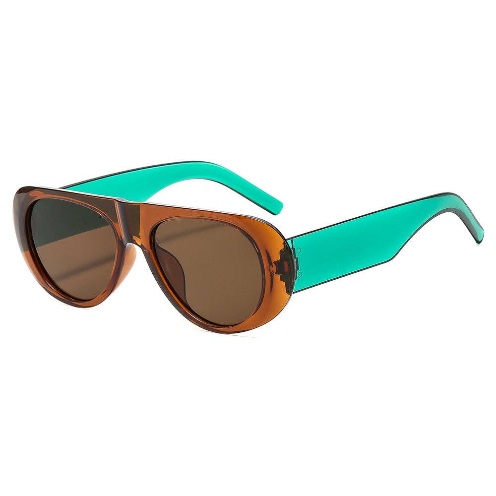 Trendy Oval Sunglasses for Women and Men - UV400 Protection