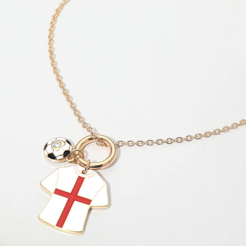 World Cup Soccer Jersey Necklace