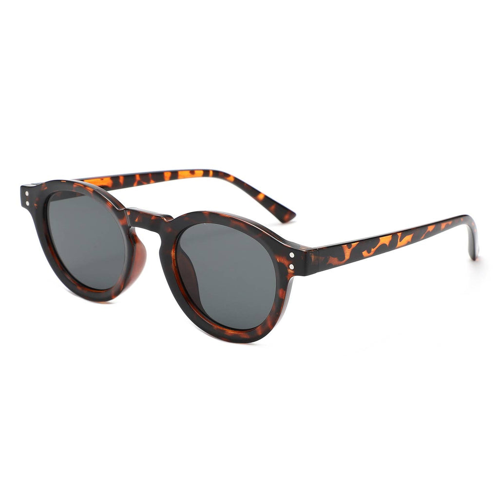 Classic Round Keyhole Tinted Lens Circle Fashion Sunglasses