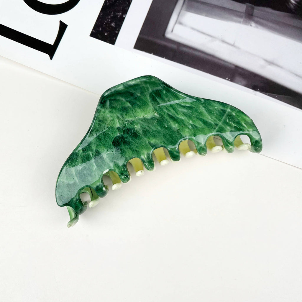 4.5" Over Size Triangle Marbled Hair Claw Clips