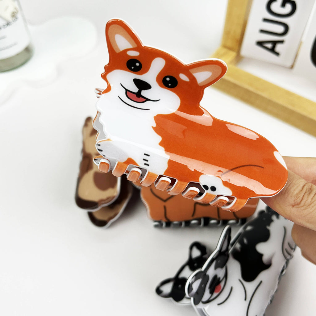 Dog Animal Hair Claw Clip