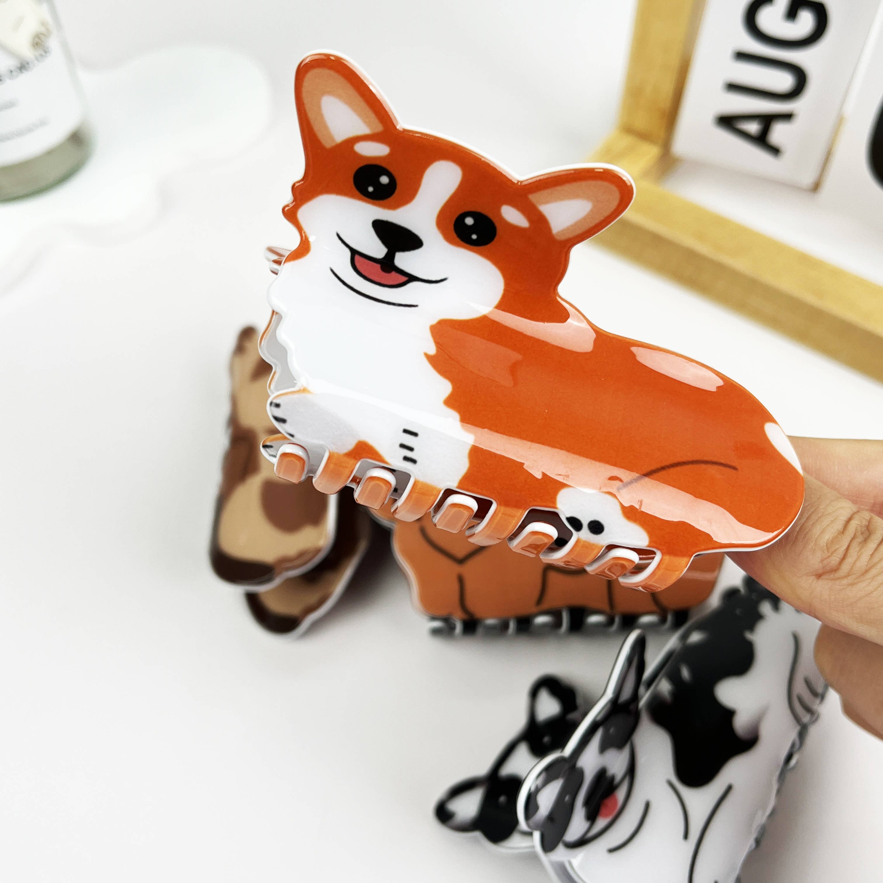 Dog Animal Hair Claw Clip
