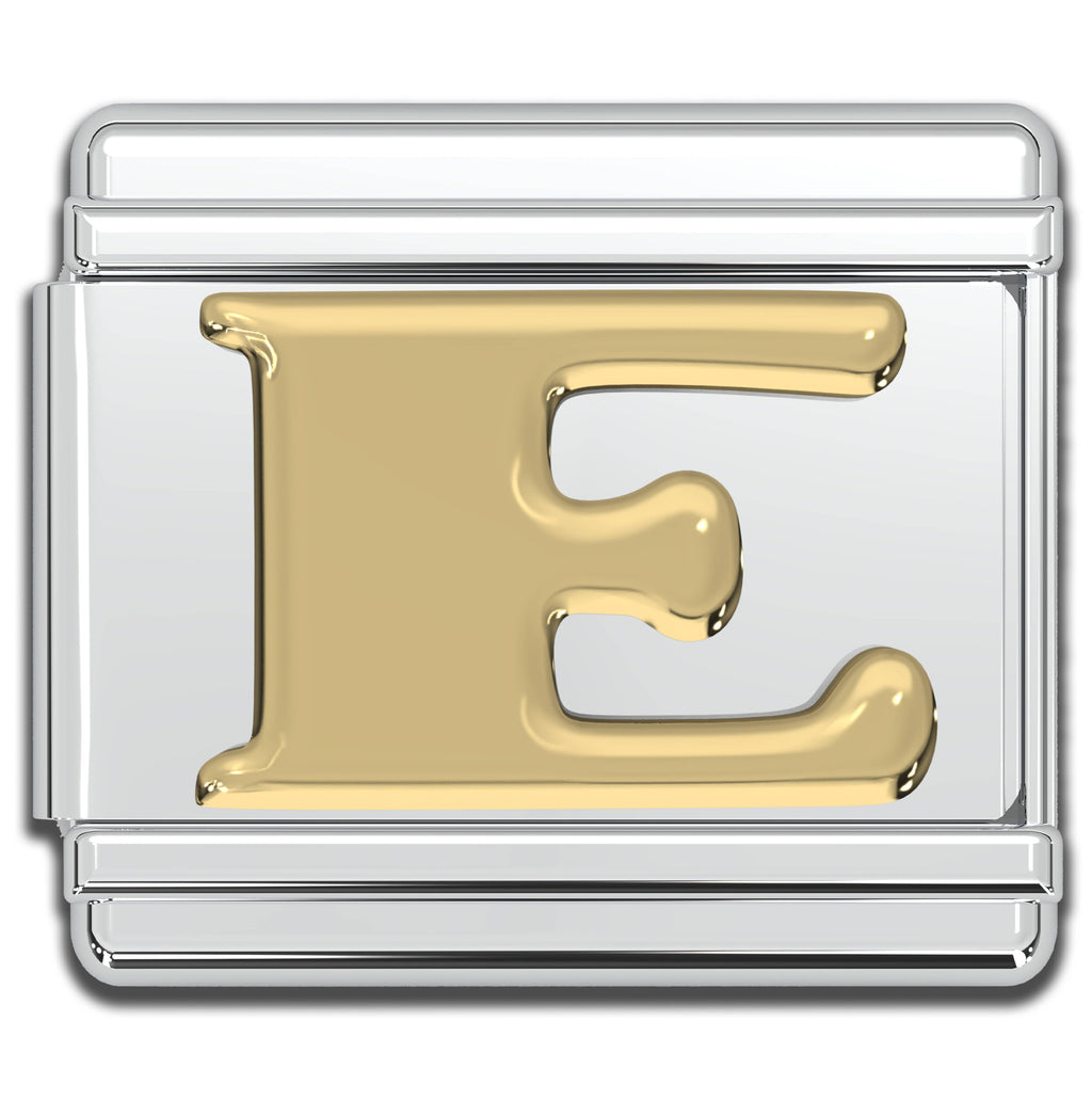 Italian Charm Letters A-Z - 9mm Gold Bracelet Charms