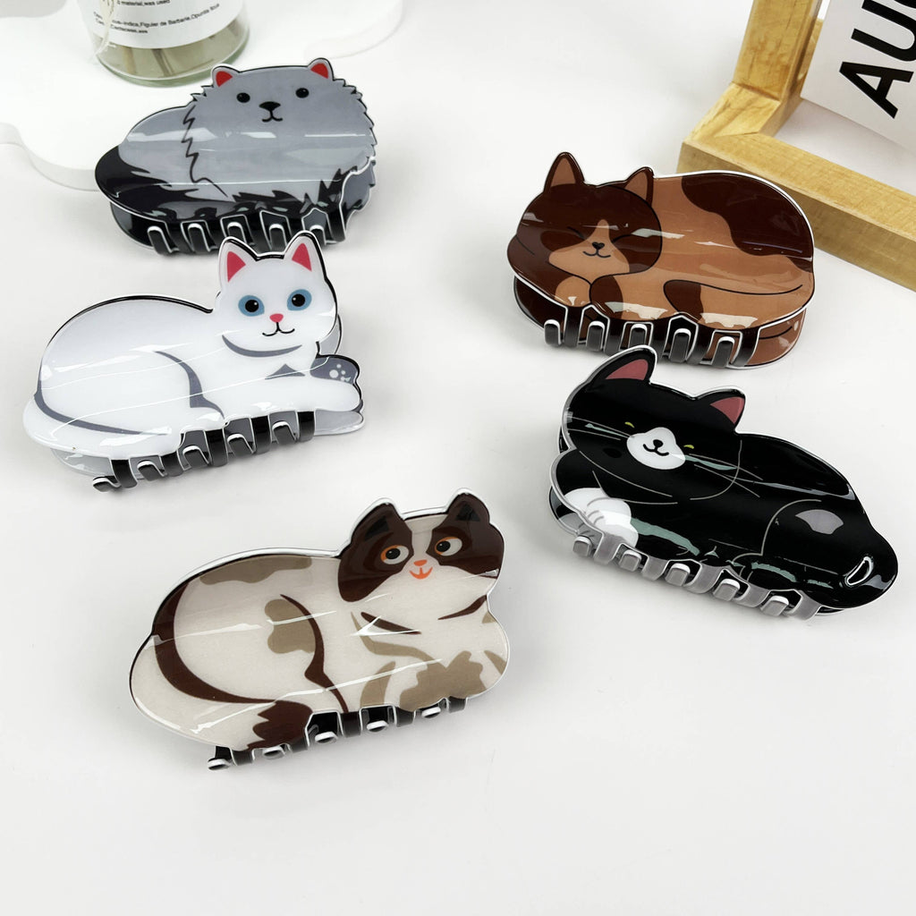 Cat Animal Hair Claw Clip