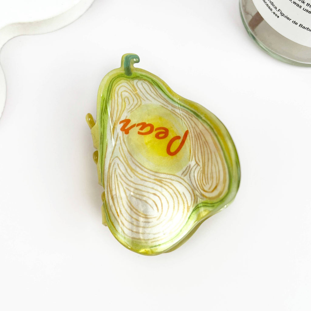 Cute & Fun Versatile Fruit Print Hair Claw Clip