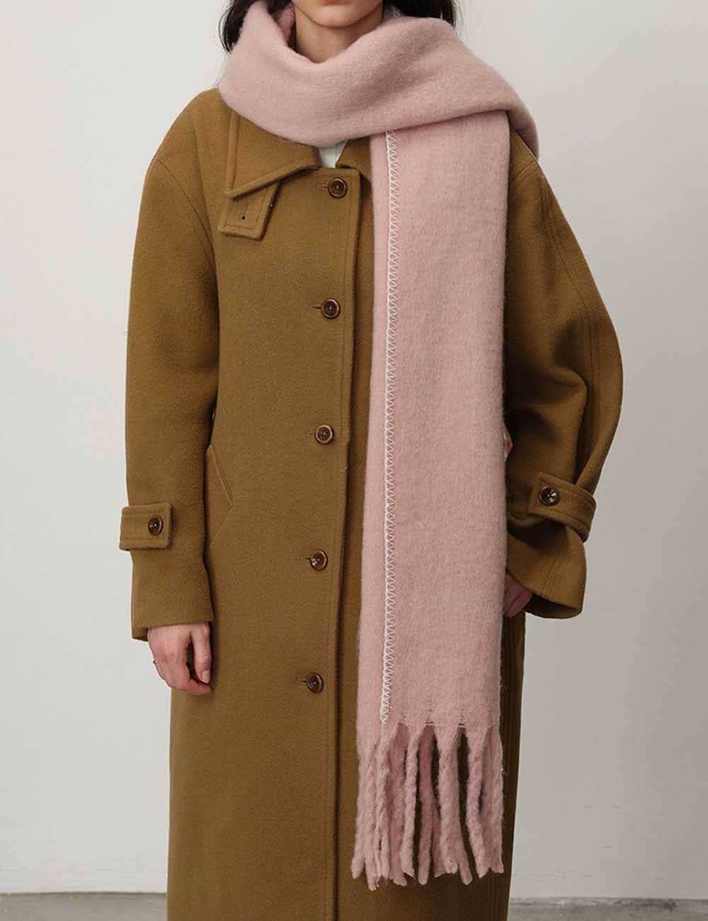 Warm Plush Thick Cashmere Fringe Winter Scarf DP25F607