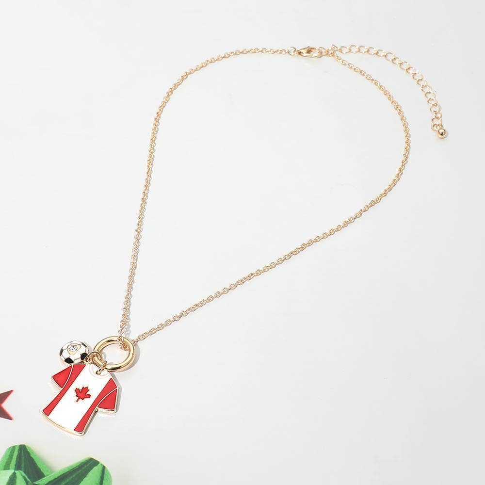 World Cup Soccer Jersey Necklace