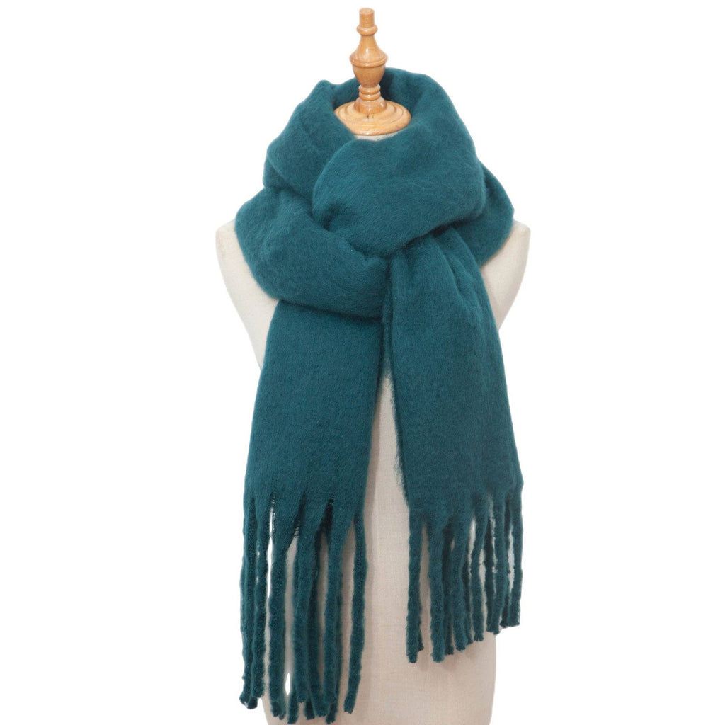 Solid Color Simple Tassel Scarves DPKS1011