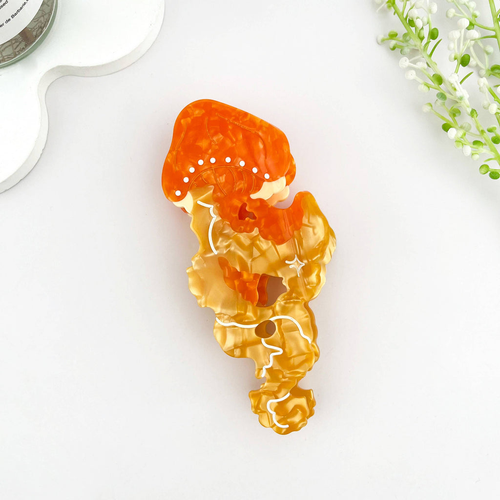 Graceful Jellyfish Acetate Hair Claw Clip