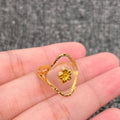 Translucent Resin 18K Golden S.Steel Adjustable Ring - FGS