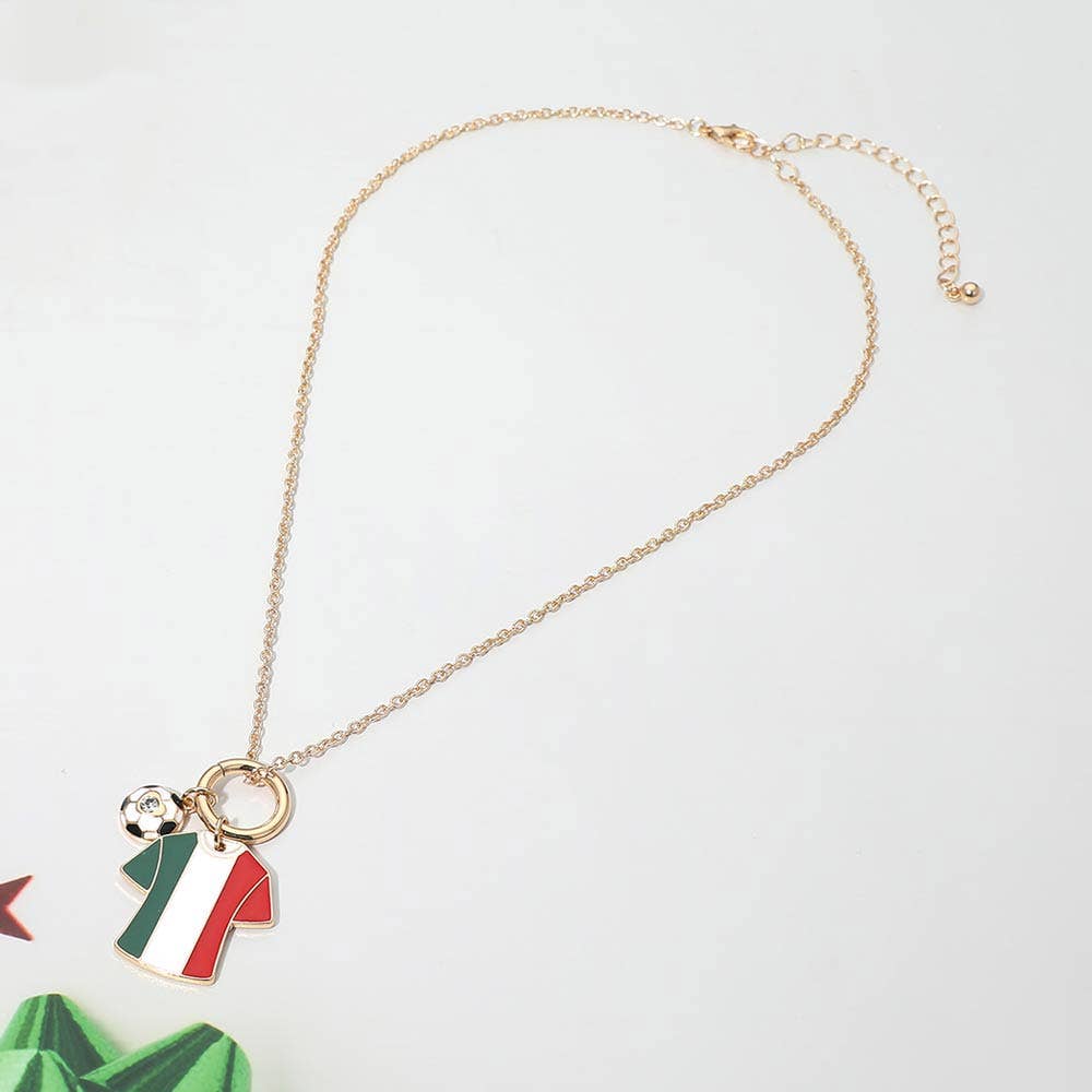 World Cup Soccer Jersey Necklace