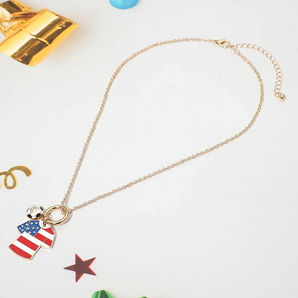 World Cup Soccer Jersey Necklace