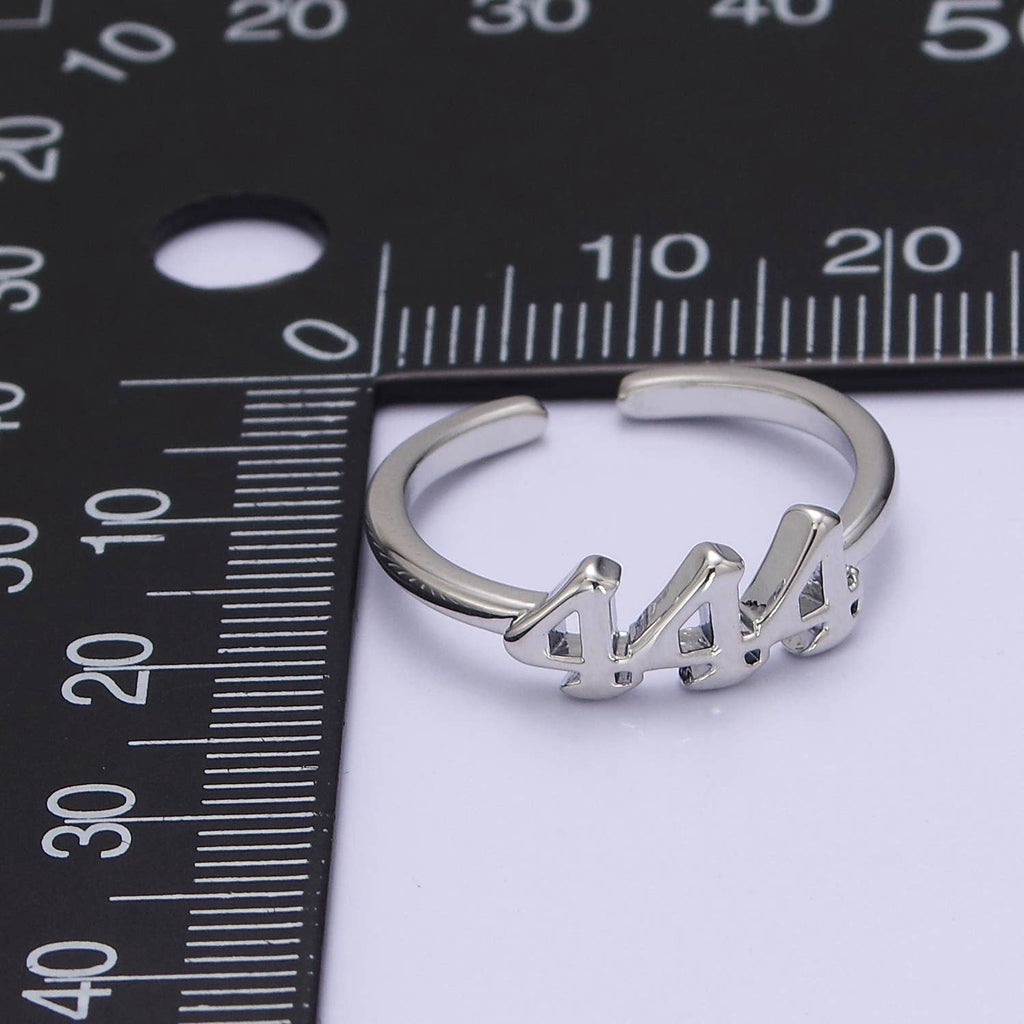 Gold/Silver Number Minimalist Casual Open Ring O2047~O2064