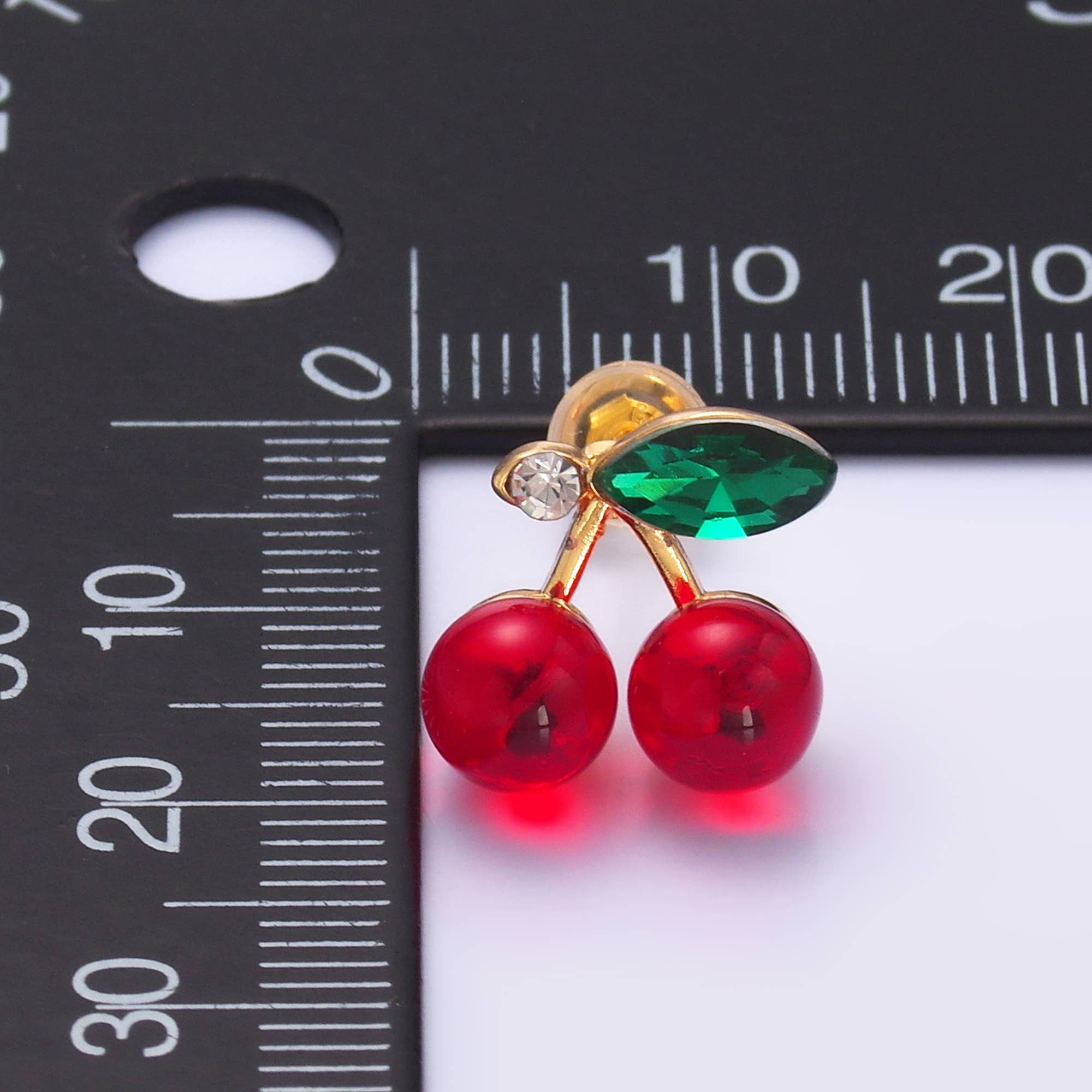 Red Cherry Stud Earring Summer Fruit Jewelry