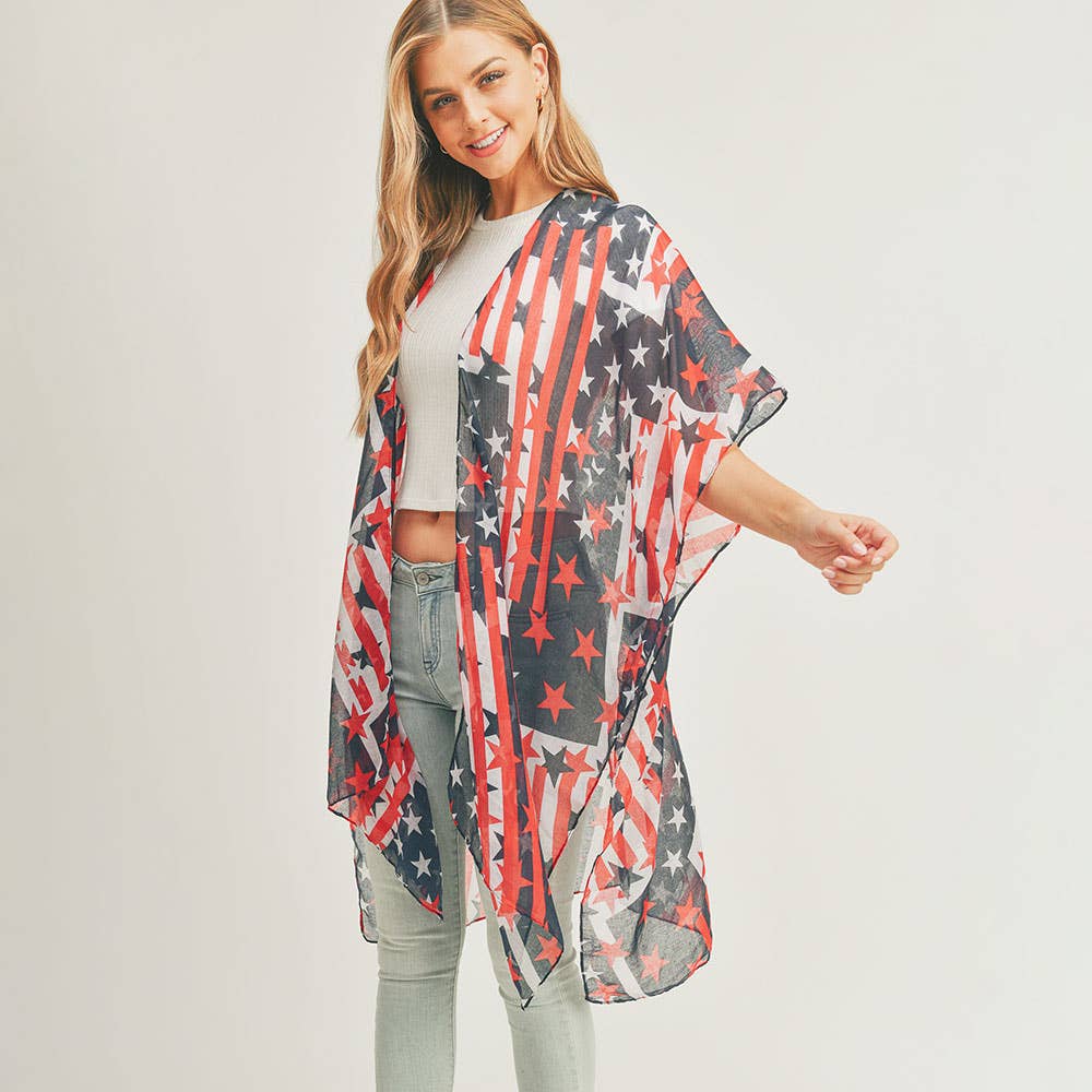 American USA Flag Kimono II