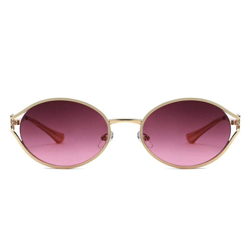 Vintage Oval Retro Fashion Round Sunglasses