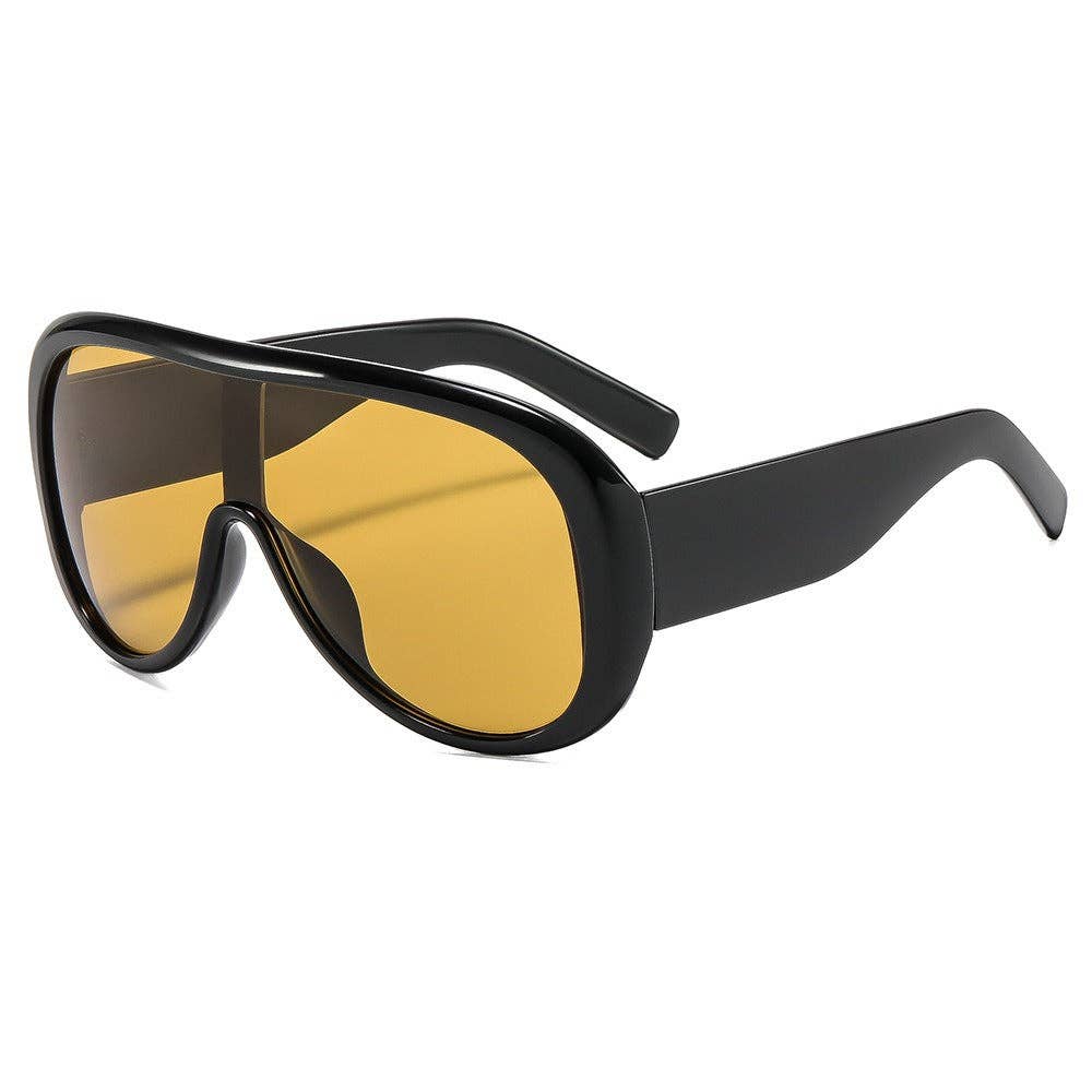 Trendy Oversized Sunglasses for Women with Geometric Design