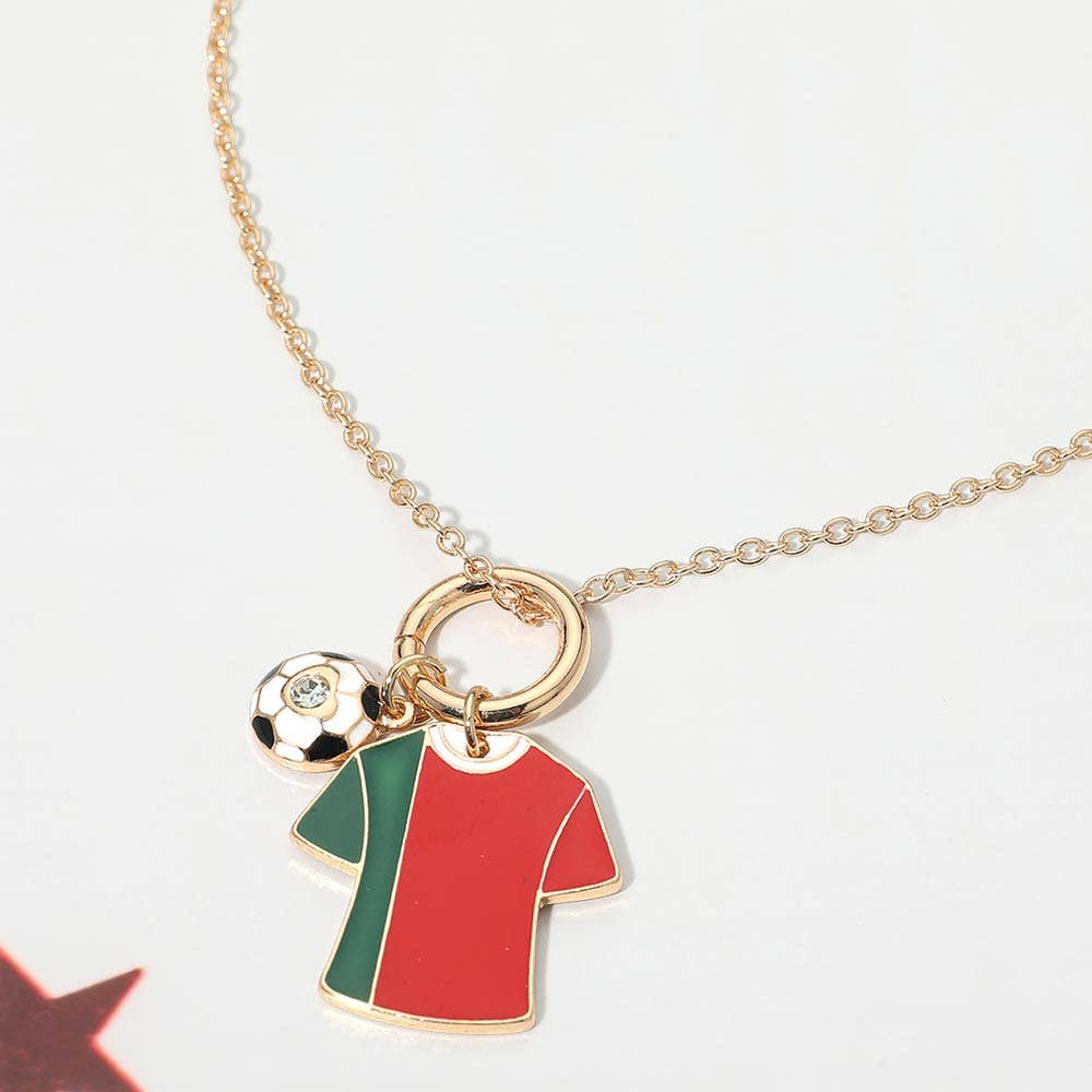 World Cup Soccer Jersey Necklace