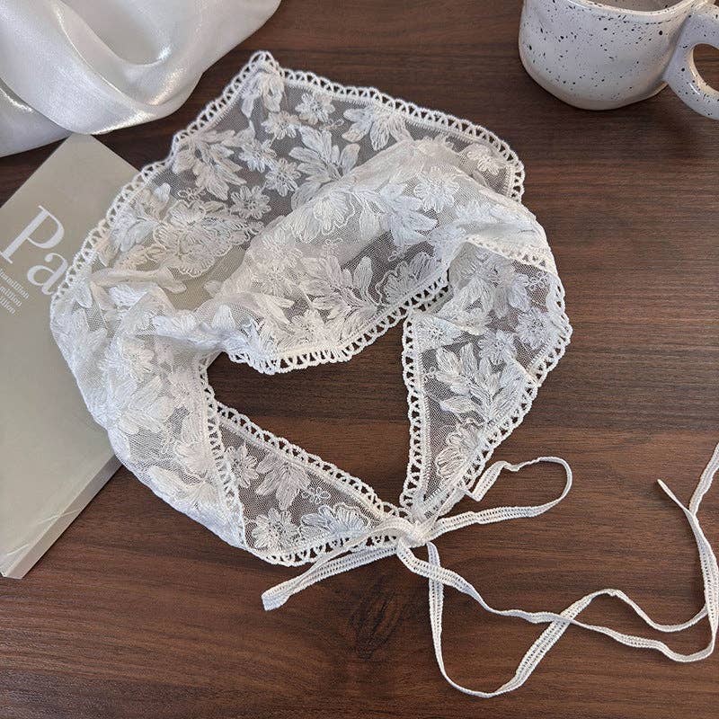 Vintage Floral Lace Headscarf for Women - Cute Travel Accessories
