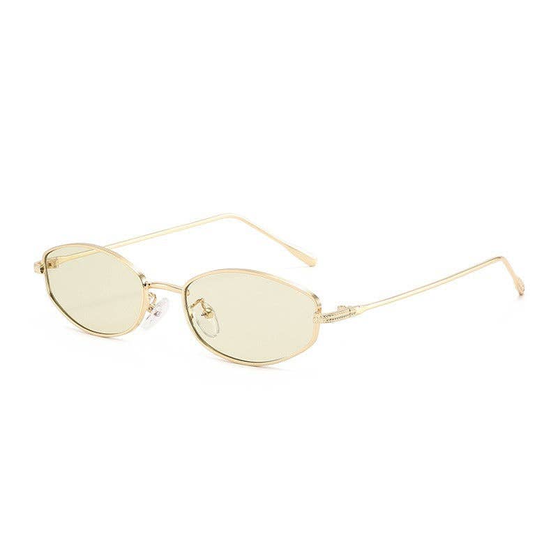 Cat Eye Sunglasses Trendy Metal Frame UV400 Protection