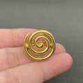 Swirl 18K Gold Plated Stainless Steel Ring - FGS