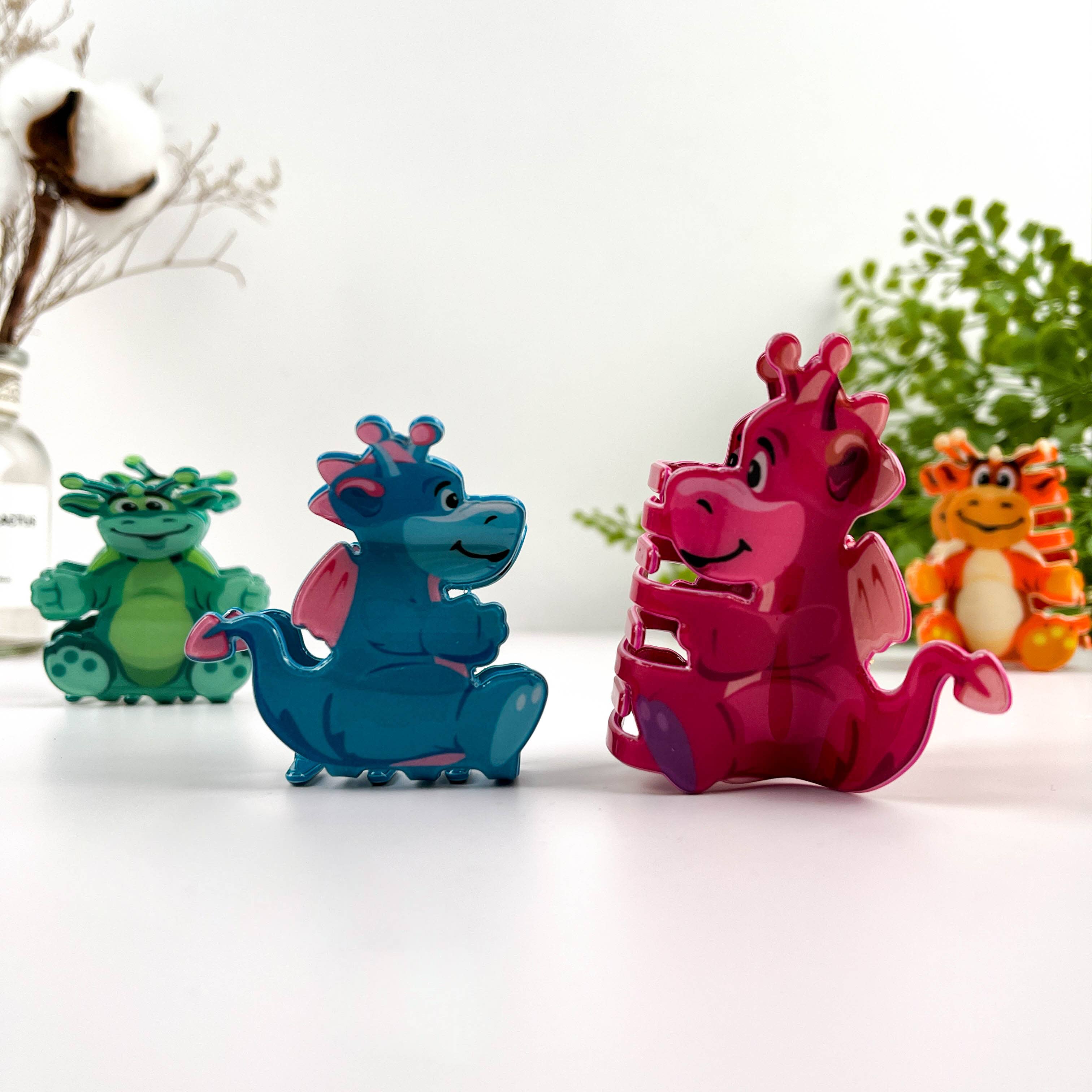 Cute Cartoon Baby Dragon Hair Claw Clip