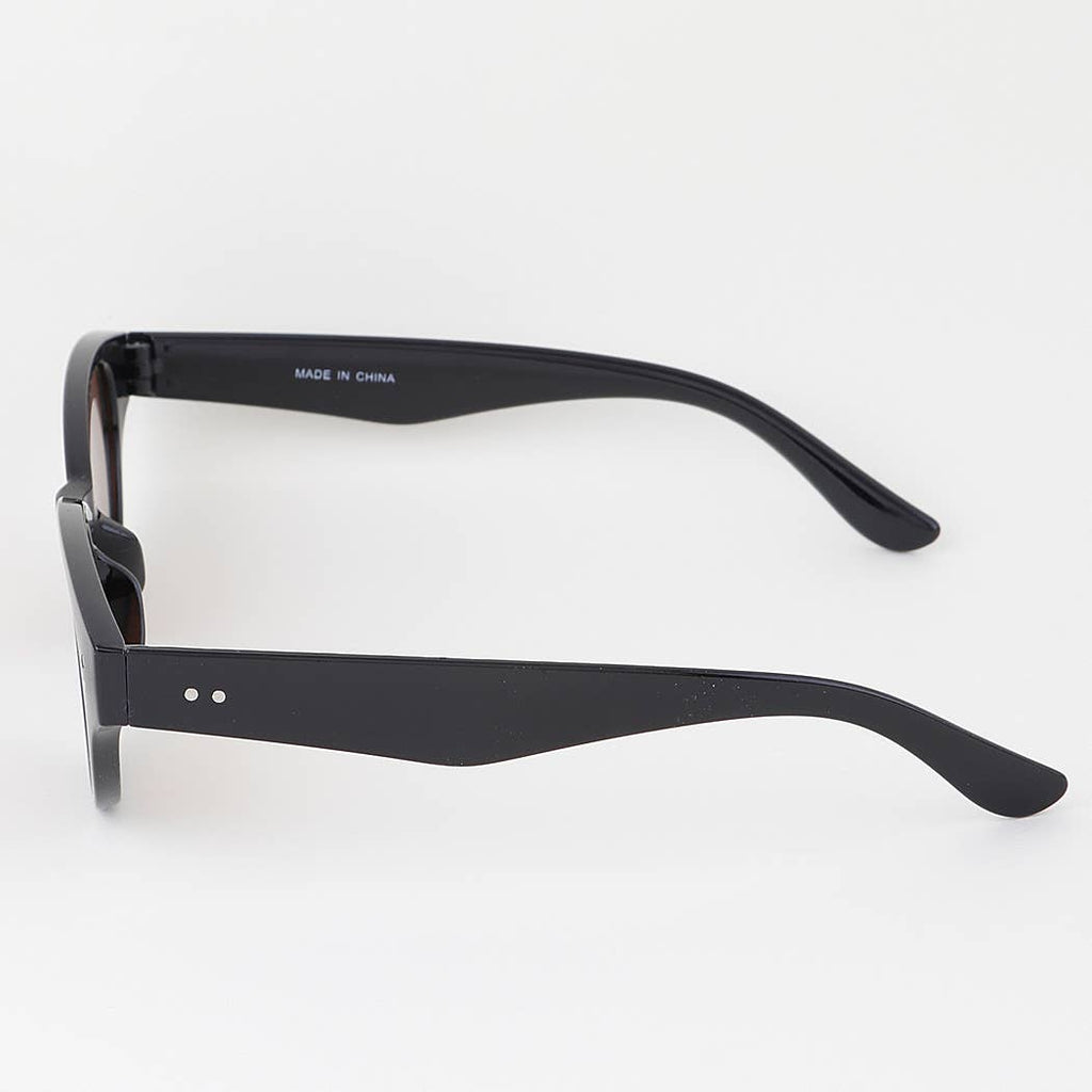 Double Bolted Oval Sunglasses