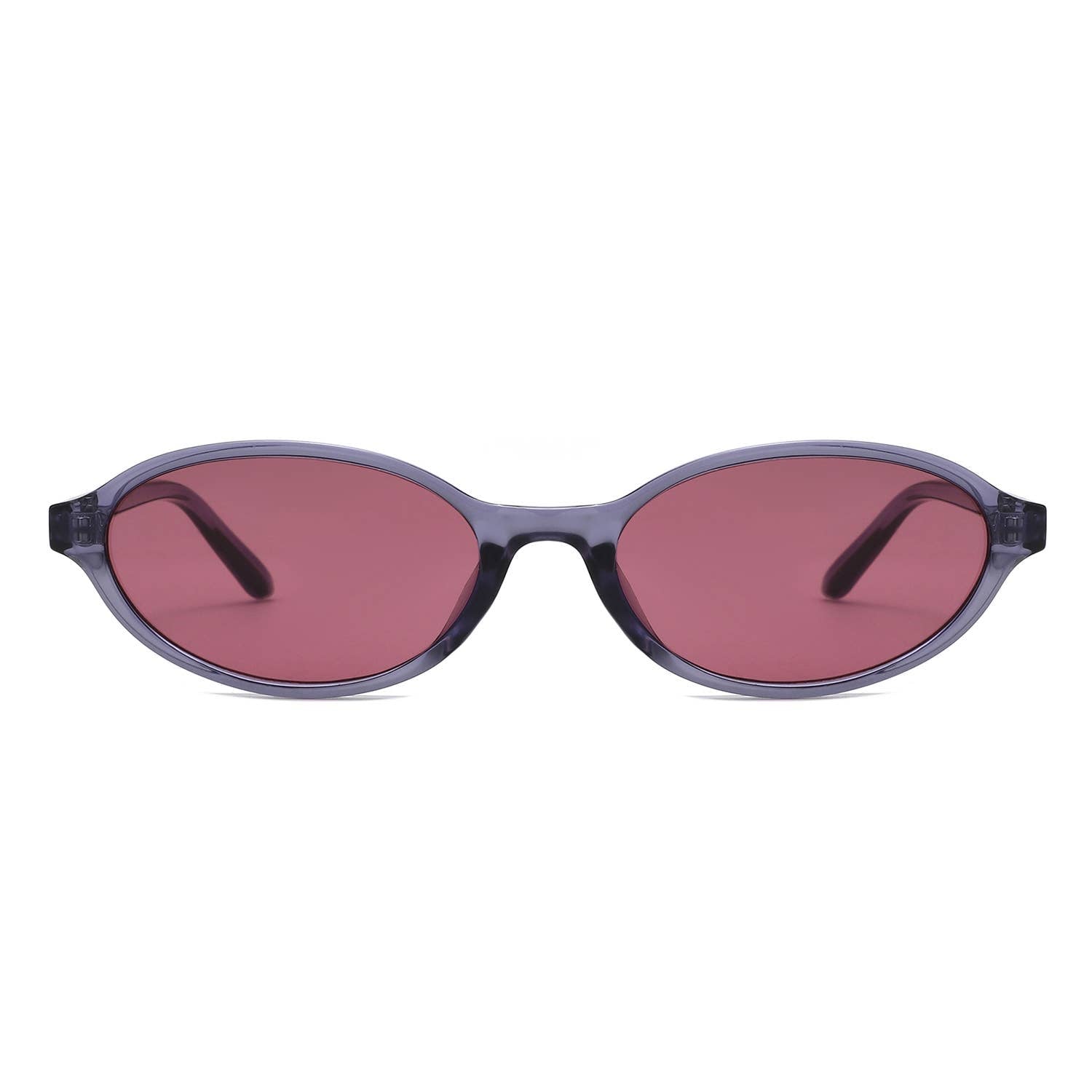 Retro Oval Slim Frame Unisex Fashion Sunglasses