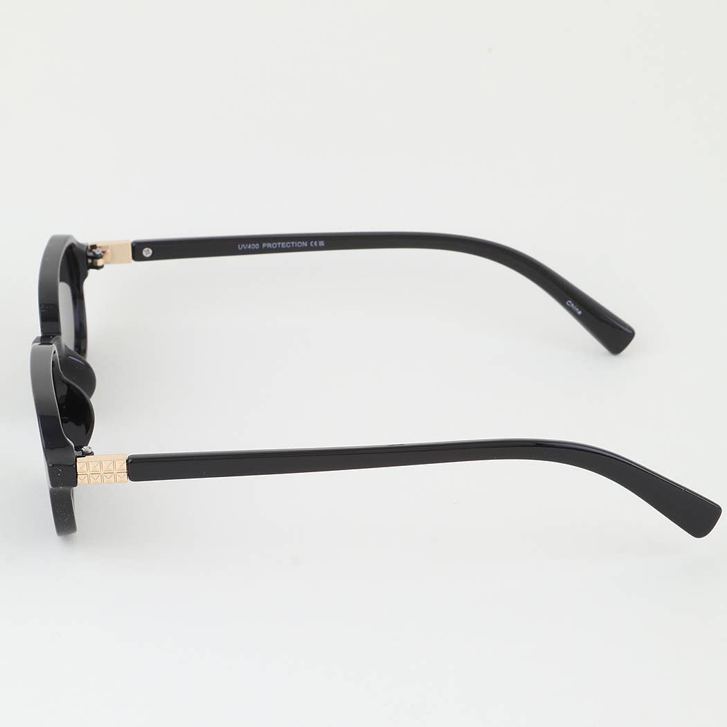 Chic Pyramid Frame Round Sunglasses