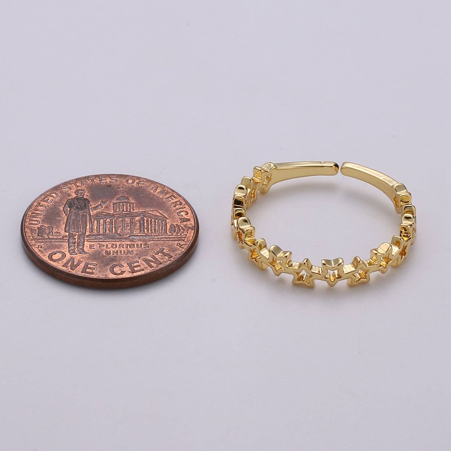 Dainty Star Ring, Gold Minimalist Ring, Stacking Rings for Women, Simple Open Ring, 18k Gold Filled Ring, Gift for Her