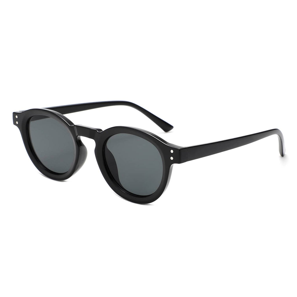 Classic Round Keyhole Tinted Lens Circle Fashion Sunglasses