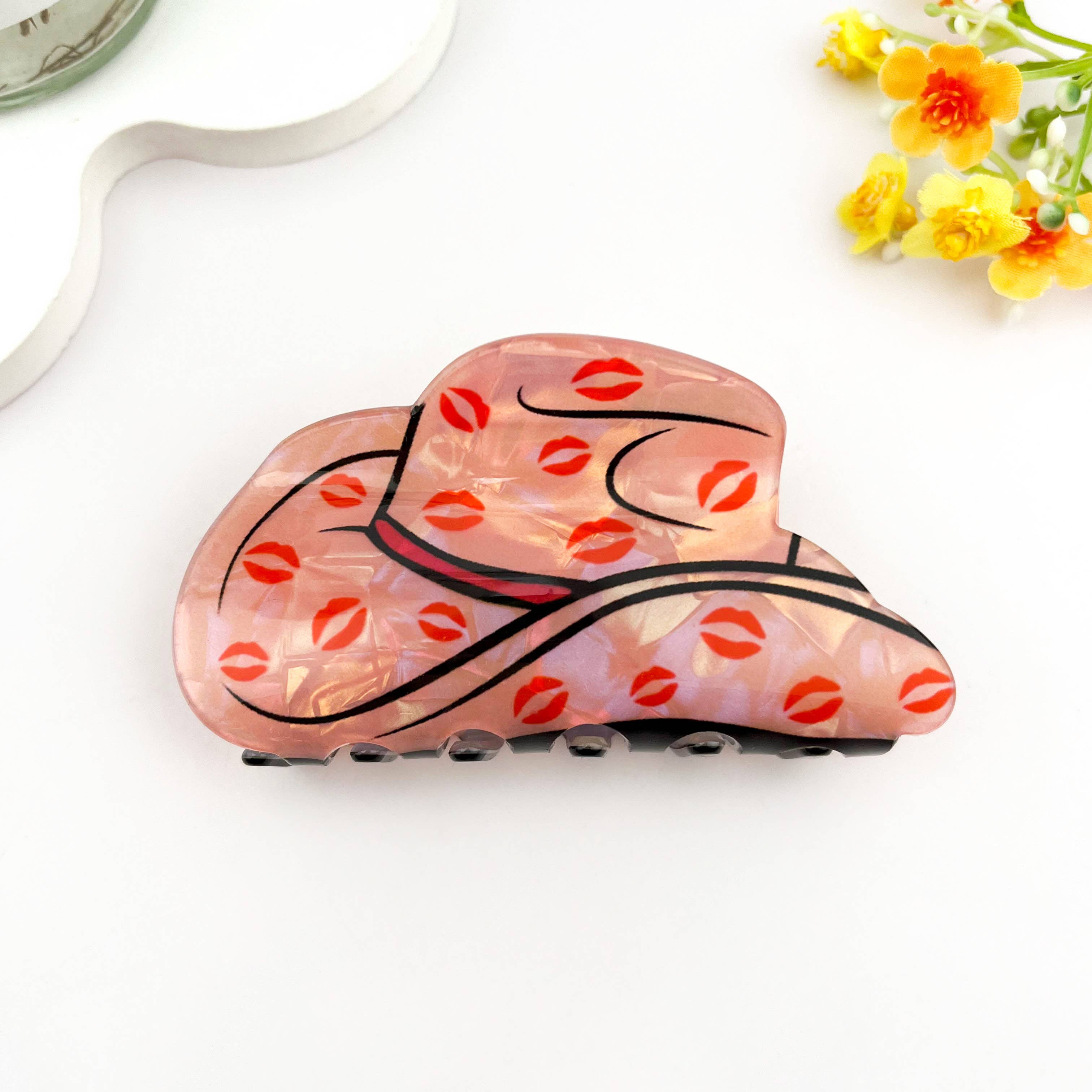 Cartoon Juice Can Print Hair Claw Clip