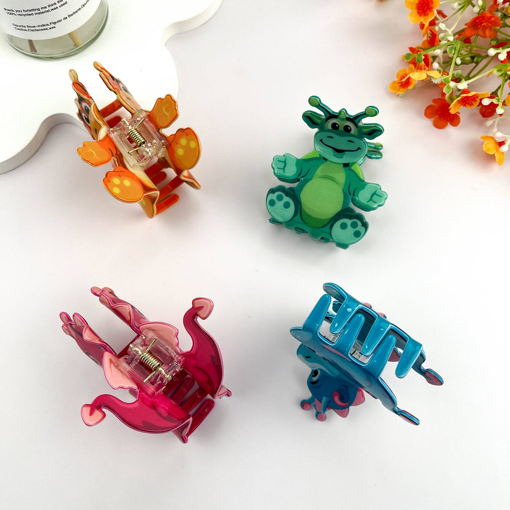 Cute Cartoon Baby Dragon Hair Claw Clip