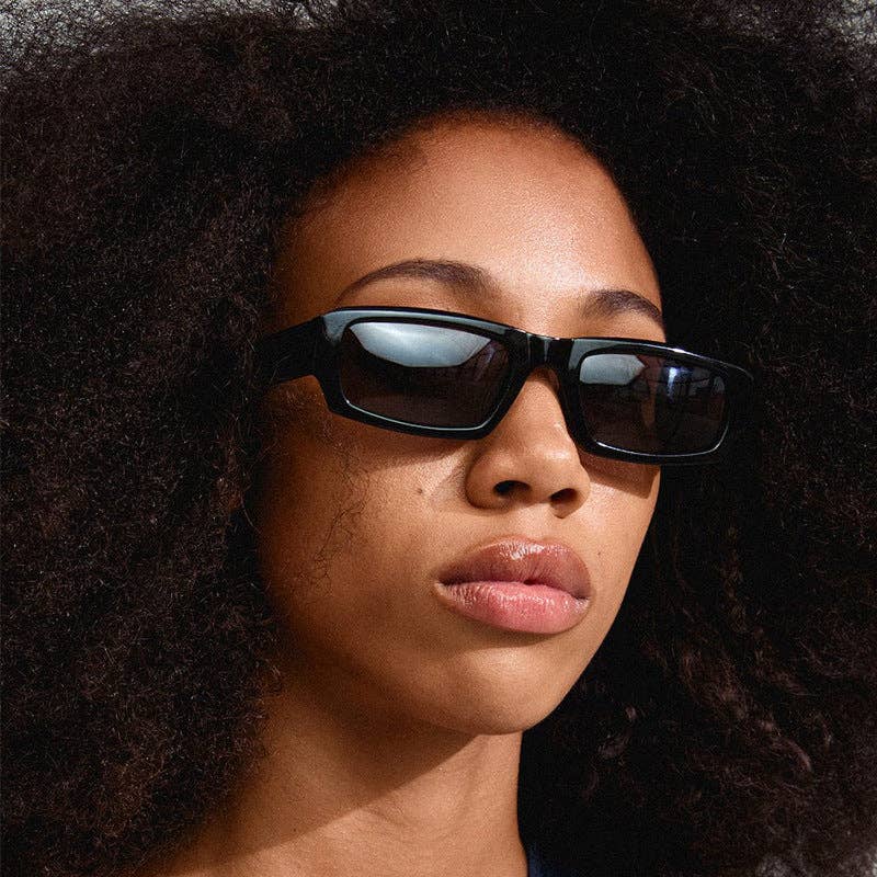Trendy Square Cat Eye Sunglasses for Women UV400 Protection