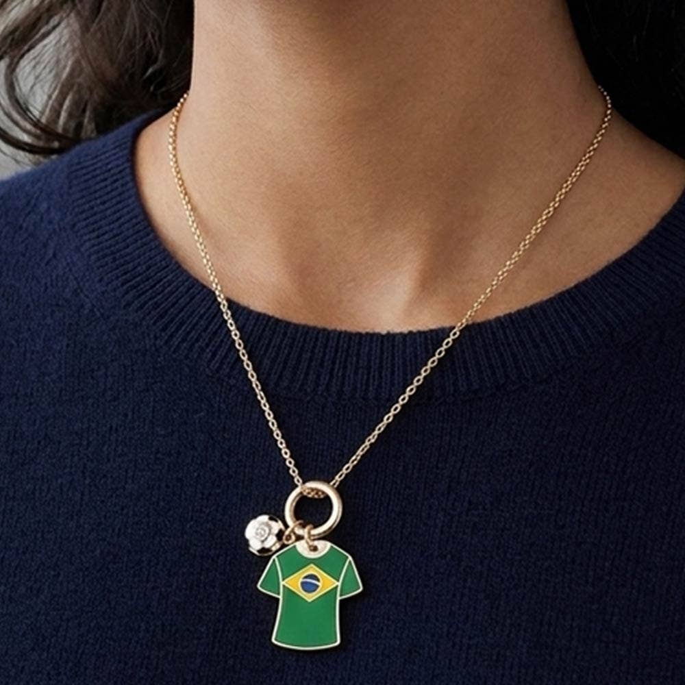 World Cup Soccer Jersey Necklace