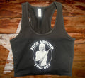 Dolly FAFO Black Crop Tank Top