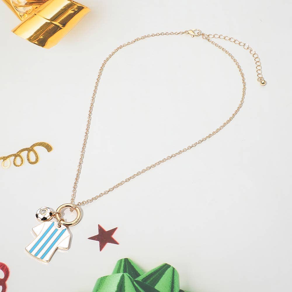 World Cup Soccer Jersey Necklace