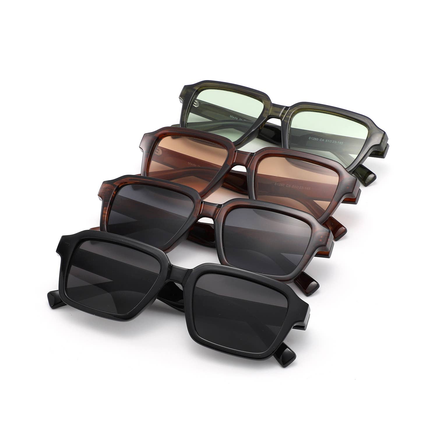 Vintage 90s Rectangular Retro Chunky Square Sunglasses