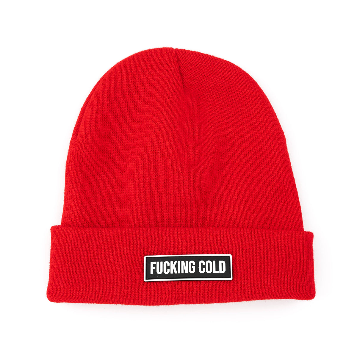 Red "Fucking Cold" Beanie