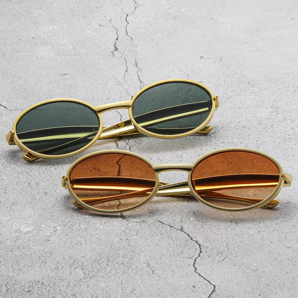 Trendy Oval Sunglasses for Women - Fashionable UV400 Protection