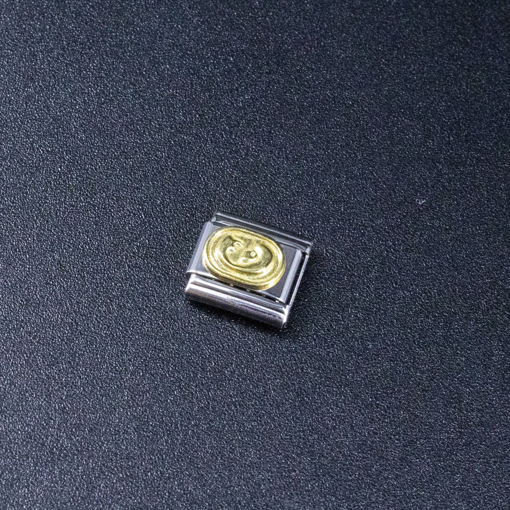 Italian Charms - Virgo Zodiac, 9mm Gold Bracelet Links