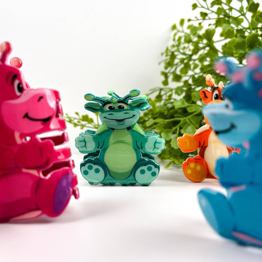 Cute Cartoon Baby Dragon Hair Claw Clip
