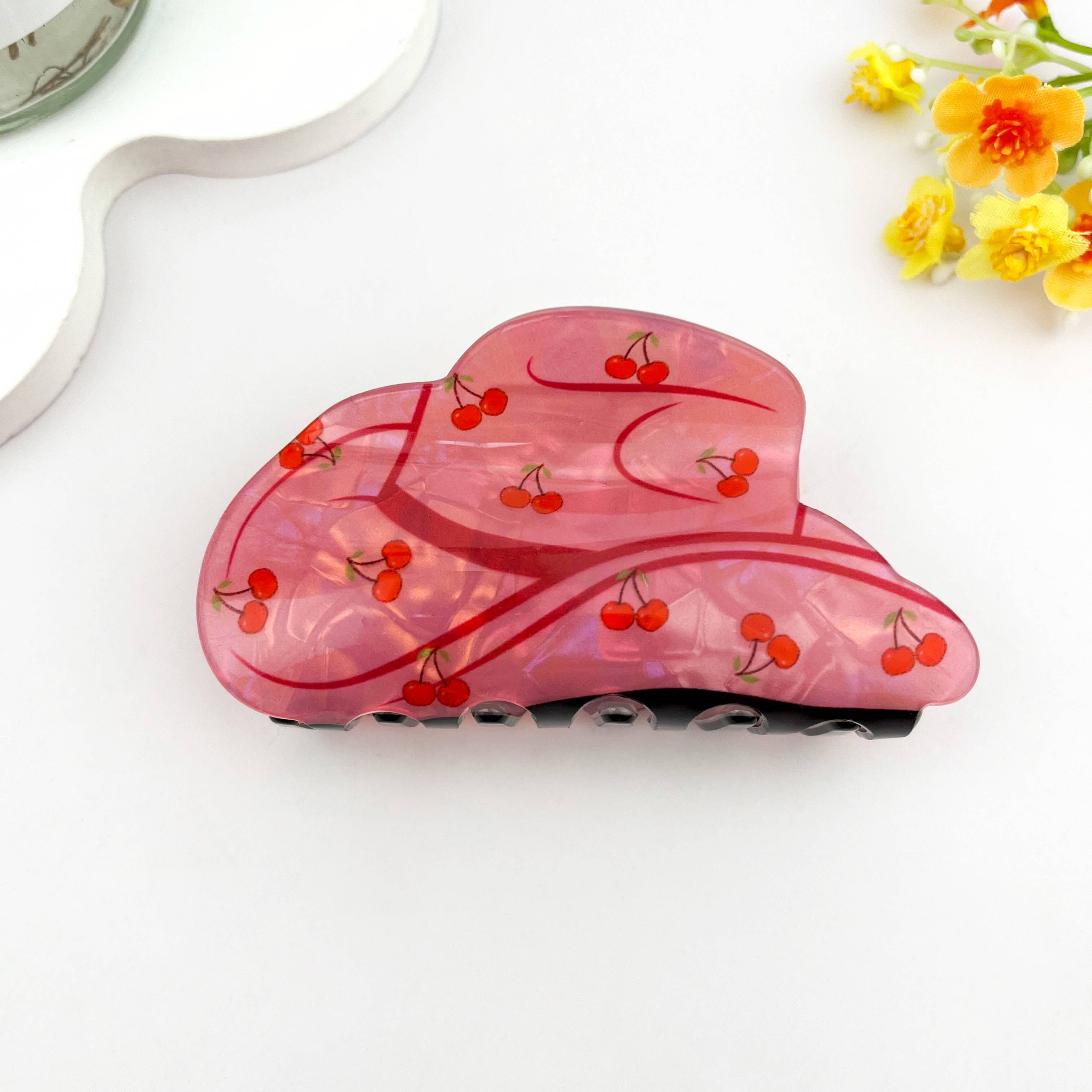 Cartoon Juice Can Print Hair Claw Clip
