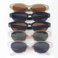 Double Bolted Oval Sunglasses