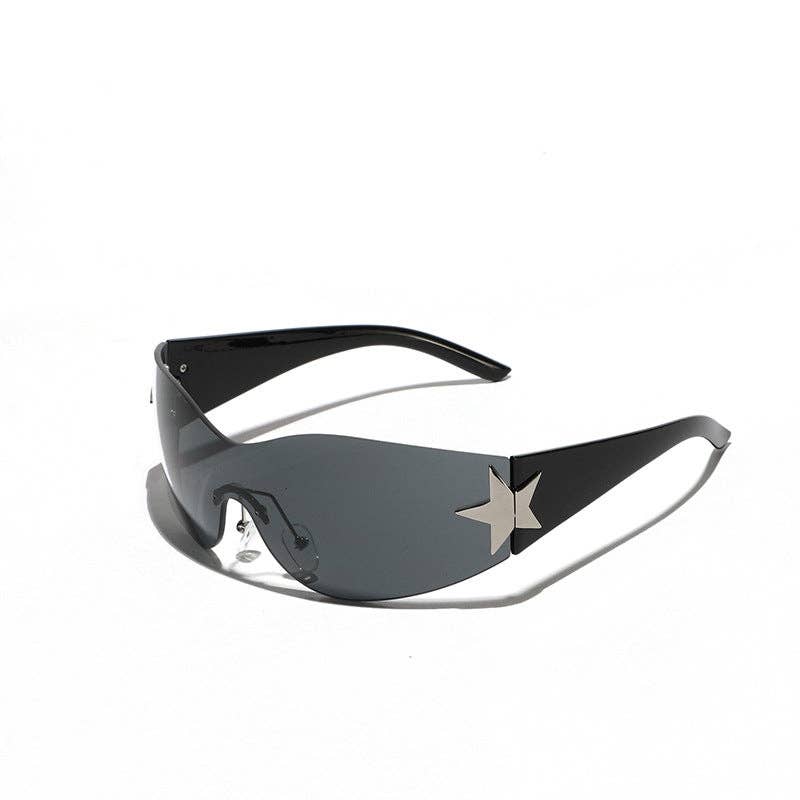 Trendy Star-Shaped Rimless Sunglasses for Men and Women