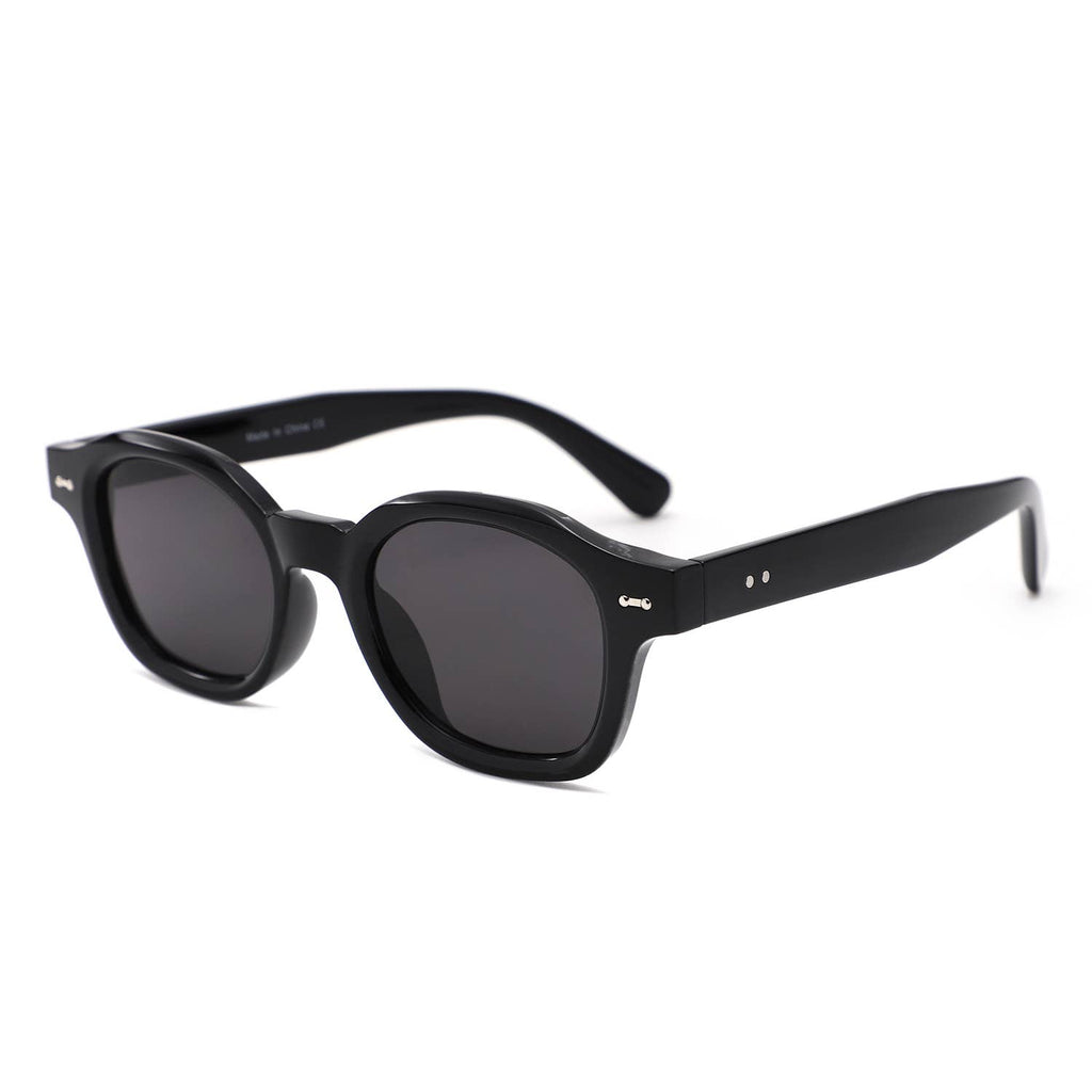 Classic Round Thick Frame Modern Sunglasses